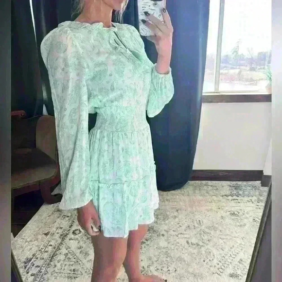 NWT House of Harlow 1960 Print Dress - Picture 5 of 5